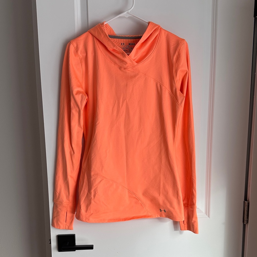 Under Armour Women’s Fleece ColdGear Fitted Hooded Long Sleeve Top Medium GUC